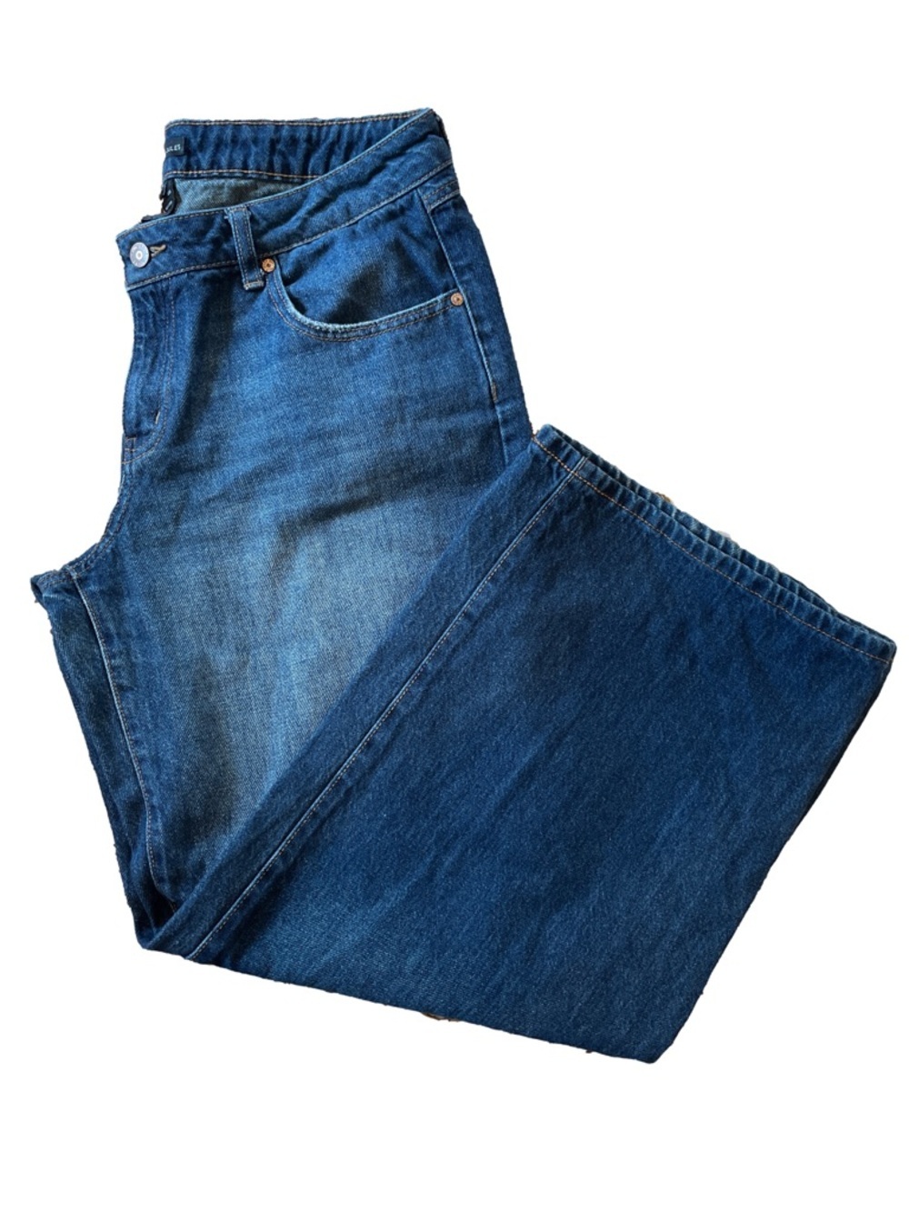 Sincerely Jules Indigo Wide-Leg Flare Jeans